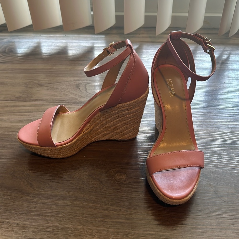 Michael Kors Wedge Sandal Pink 7.5